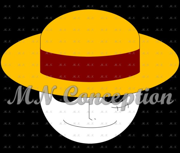 Luffy 28 Black Background Avec Filigrane