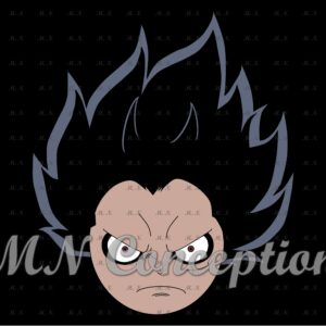 Luffy gear 4 02 black background avec filigrane