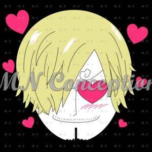 Sanji 23 black background avec filigrane