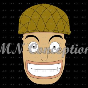 Usopp 01 black background avec filigrane