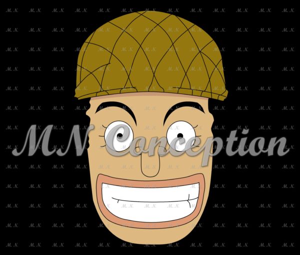 Usopp 01 Black Background Avec Filigrane