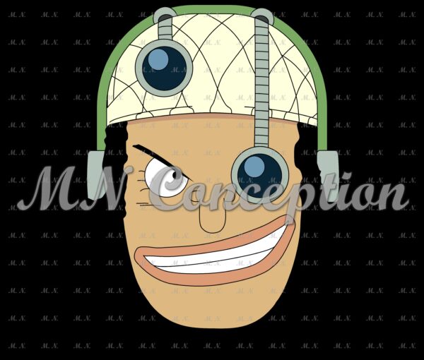 Usopp 03 Black Background Avec Filigrane