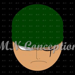 Zoro 02 black background avec filigrane