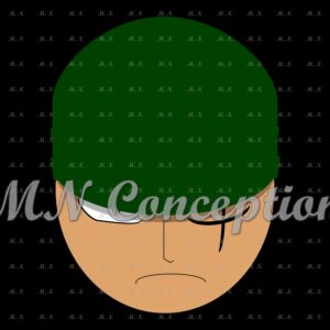 Zoro 05 black background avec filigrane
