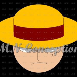 Luffy 07 black background avec filigrane