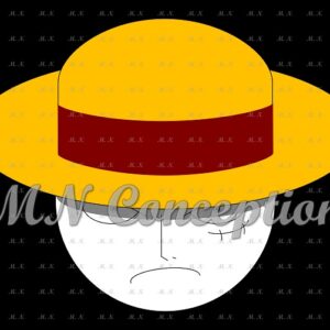 Luffy 11 black background avec filigrane