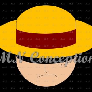 Luffy 14 black background avec filigrane