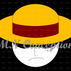 Luffy 20 black background avec filigrane