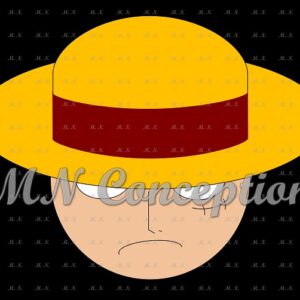 Luffy 23 black background avec filigrane