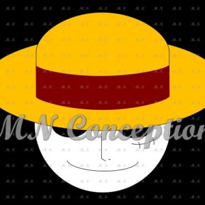 Luffy 28 black background avec filigrane