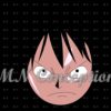 Luffy gear 2 01 black background avec filigrane