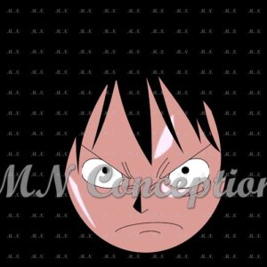 Luffy gear 2 01 black background avec filigrane