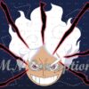 Luffy gear 5 05 blue background avec filigrane